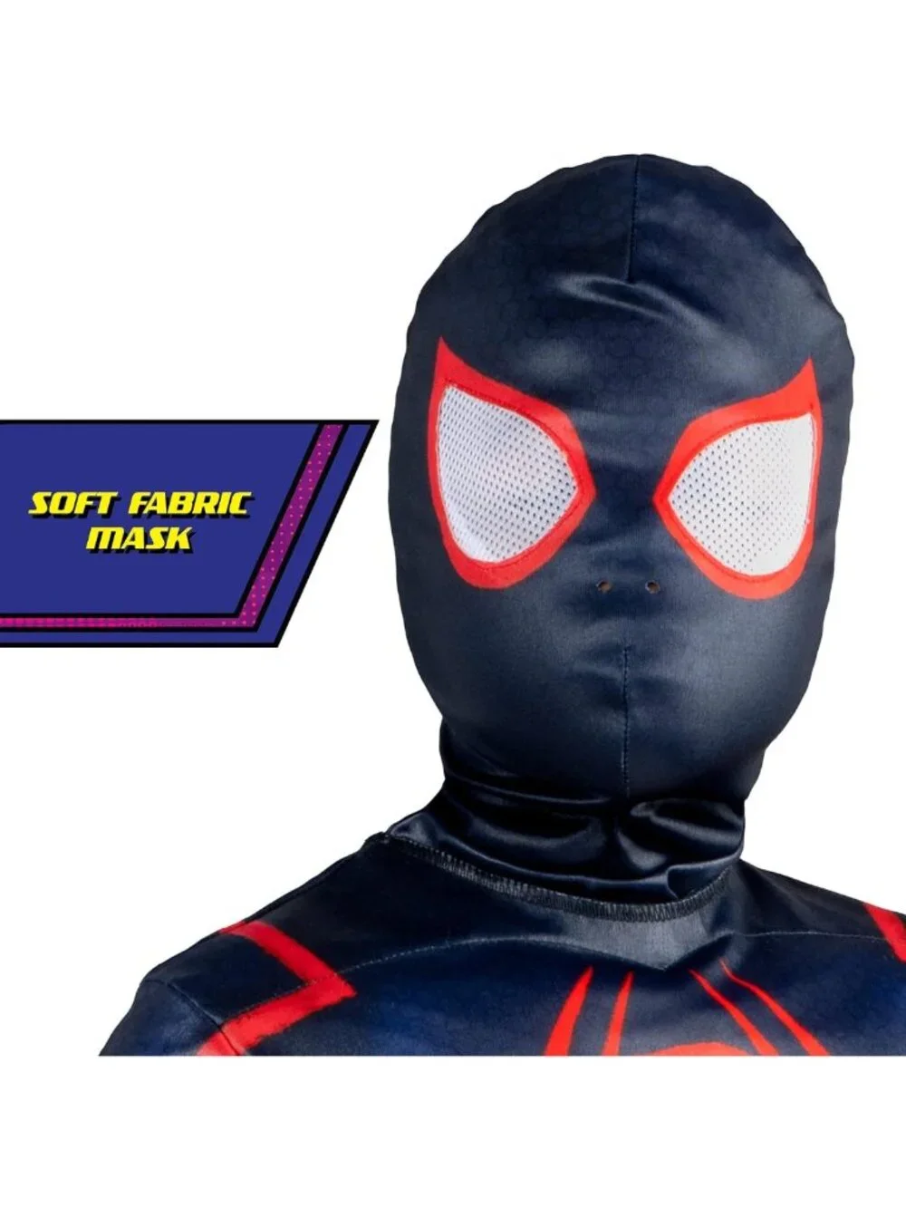 Youth Spider-Man Halloween Costume - Premium Padded Jumpsuit & Fabric Mask